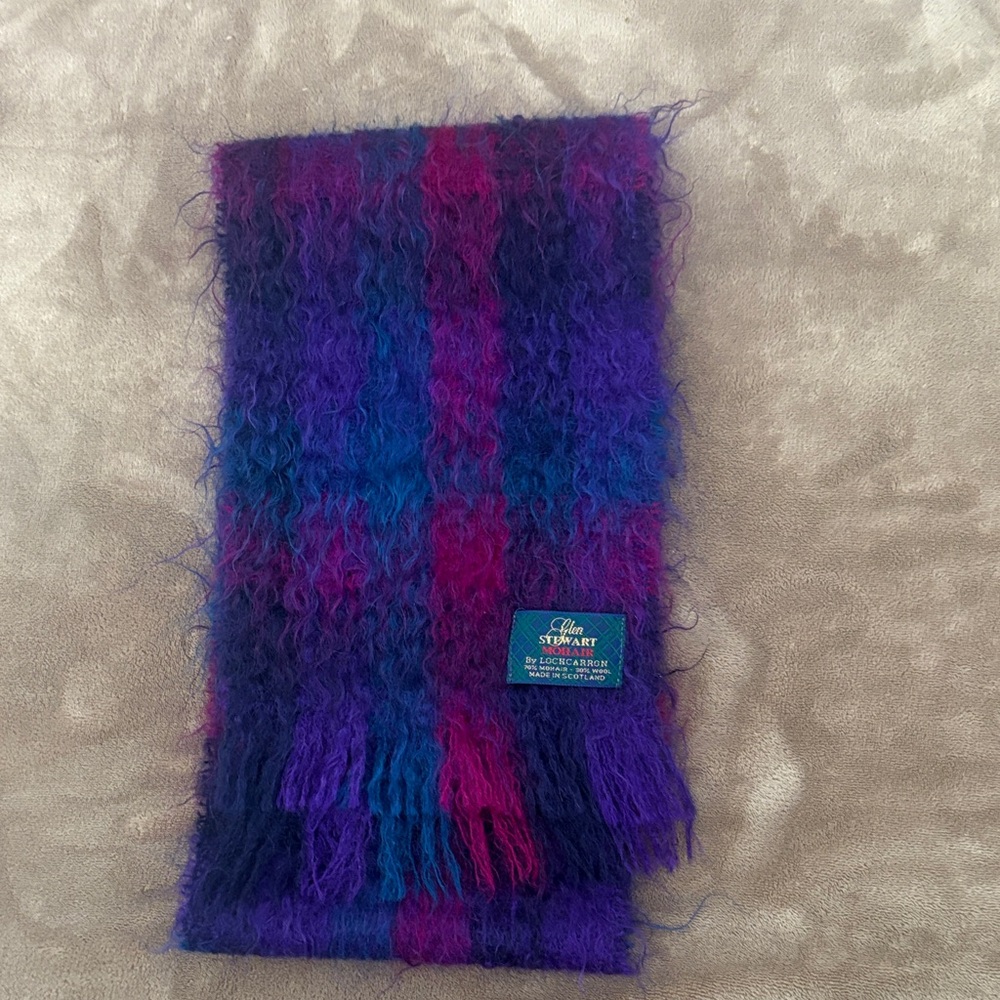 Glen Stewart Mohair Wool Scarf